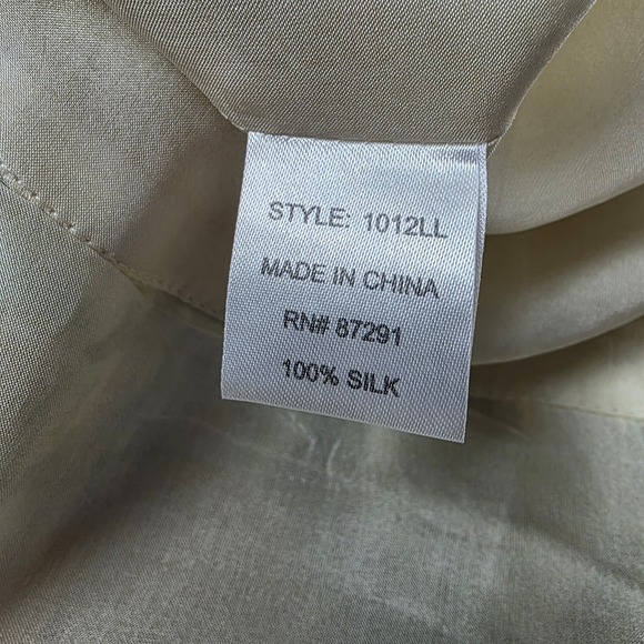 For Love and Liberty by Johnny Was M Y2K Babydoll Tank 100% Silk Butter Yellow - Picture 13 of 14